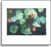 Lilies In Water Colorful Custom Place Mat